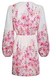 Semila Flower Print Dress | Rose | Kjole fra Neo Noir