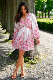 Semila Flower Print Dress | Rose | Kjole fra Neo Noir