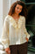 Katarina Crepe Ruffle Blouse | Light Yellow | Bluse fra Neo Noir