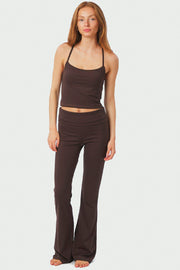 Ulianna Leggings Hose | Schokoladenbraun | Athleisure von Neo Noir