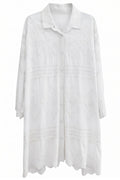 Embla Embroidered Shirt Dress | Skjorte fra Atelier C – nedsat