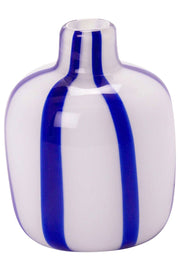 Vase Bolsje | hvid/kobolt | Vase (17 cm) fra Au Maison