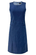 Asta Ns Langes Kleid | Blauer Denim | Kleid von Liberté
