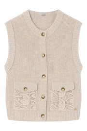 Kiss knit vest cardigan 54401 | SandDollar | Strik fra Gustav