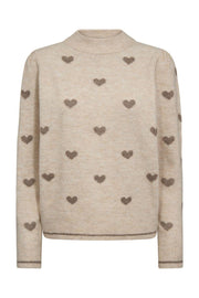 Faith Pullover 206655 | Moonbeam Mel W Desert T Mel | Cardigan fra Freequent