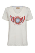 Romi Gethi O-SS Glam Tee | Ecru | T-Shirt fra Mos Mosh – nedsat