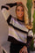 Frodine Stripe Pullover | Choco Rose Ivory Stripe | Strik fra Liberté