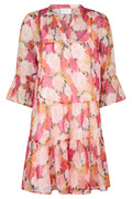 Gunvor Maxi Flower Dress | Pink | Kjole fra Neo Noir – nedsat