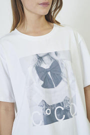Siara Bow Oversize Tee | T-Shirt fra Co'couture