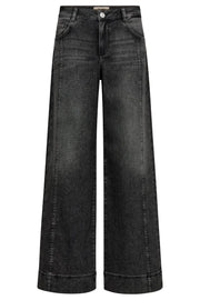 Reem Etty Jeans  Regular | Black | Jeans fra Mos Mosh