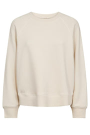 Abello O-LS Basic Sweatshirt  | Ecru | Sweats fra Mos Mosh