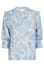 Davina Rose Field Blouse | Light Blue | Bluse fra Neo Noir