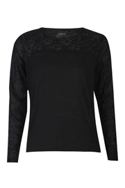 Lisa Ls Lace Blouse 2 | Black | Bluse fra Liberté