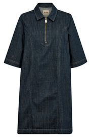 Abigail Denim Dress   | Dark Blue | Kjole fra Mos Mosh