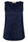 Astrid V-Neck Silk Tank Top | Maritime Blue | Bluse fra Mos Mosh