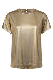 Nivola Foil Tee | Gold | T-Shirt fra Mos Mosh