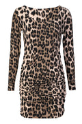 Alma Ls Turn Dress | Big Lux Leo Fossil | Kjole fra Liberté