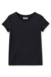 Arden Organic O-neck Tee | Black | T-shirt fra Mos Mosh