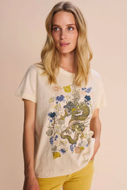 Tricia O-SS Premium Tee | Summer Sand | T-shirt fra Mos Mosh