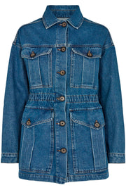 Vika Pocket Denim Jacket | Denim blue | Jakke fra Co'couture