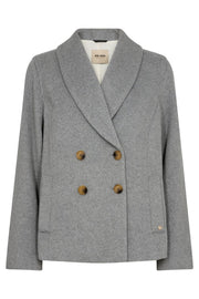 Vicca Wool Jacket  | Grey Melange | Jakke fra Mos Mosh