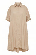 Olive Oversize Dress | Beige – nedsat