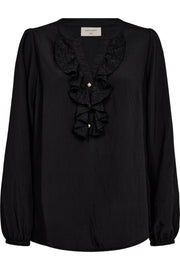 Gruly Blouse 205176 | Black | Bluse fra Freequent