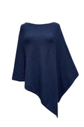 Cashmere Blend Cape | Navy | Top fra Atelier C
