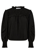 Viva Smock Blouse 35738 | Black | Bluse fra Co'couture