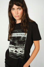 Ansie O-SS Tee | Black | T-shirt fra Mos Mosh