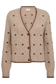 Stokke Cardigan 204657 | Simply Taupe w. Partridge | Cardigan fra Freequent