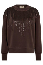Neve O-LS Glam Sweatshirt | Bracken | Sweats fra Mos Mosh