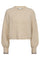 Coralie Crop Rib O-Knit 32140 | Bone | Strik fra Co'couture