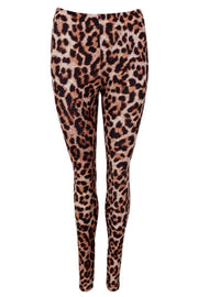 Lynn Leggings | Brown Leo | Leggings fra Black Colour