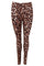Lynn Leggings | Brown Leo | Leggings fra Black Colour