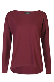 Alma Ls Top (Fleece) | Bordeaux | Bluse fra Liberté