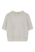 Vilma short S/S knit | Off White | Strik fra Gustav – nedsat