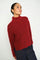 Erim Thora Highneck Knit | Rhythmic Red | Strik fra Mos Mosh