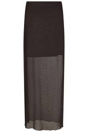 Marlise Mesh Skirt | Dark Brown | Nederdel fra Neo Noir