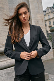 Phoebe Miley Blazer  | Black | Blazer fra Mos Mosh