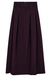 Anya Trinny Pleat Skirt 44001 | Plum | Nederdel fra Co'couture