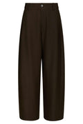 Essiall Structure Pants | Dark Brown | Bukser fra Neo Noir