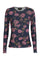 Mesh Ls Tshirt | Navy Pink Rose | Bluse fra Liberté