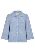 Grslulu Cardigan 207378 | Vista Blue Melange | Cardigan fra Freequent