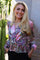 Tiki Ls Twist Blouse | Pink Scarf | Bluse fra Liberté