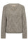Unnur Hale V-neck Knit | Drizzle | Strik fra Mos Mosh
