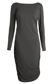 Alma Ls Turn Dress | Dark Grey | Kjole fra Liberté