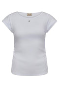Mall O-SL Tee  | White | T-Shirt fra Mos Mosh