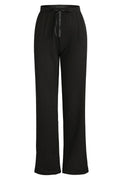 Alma Wide Pants | Black Black Simili (sorte sten) | Bukser fra Liberté