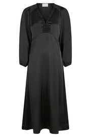 Isobel Heavy Sateen Dress | Black | Kjole fra Neo Noir